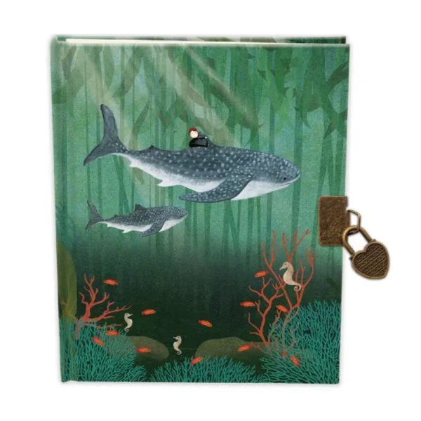 Whale Song Lockable Notebook