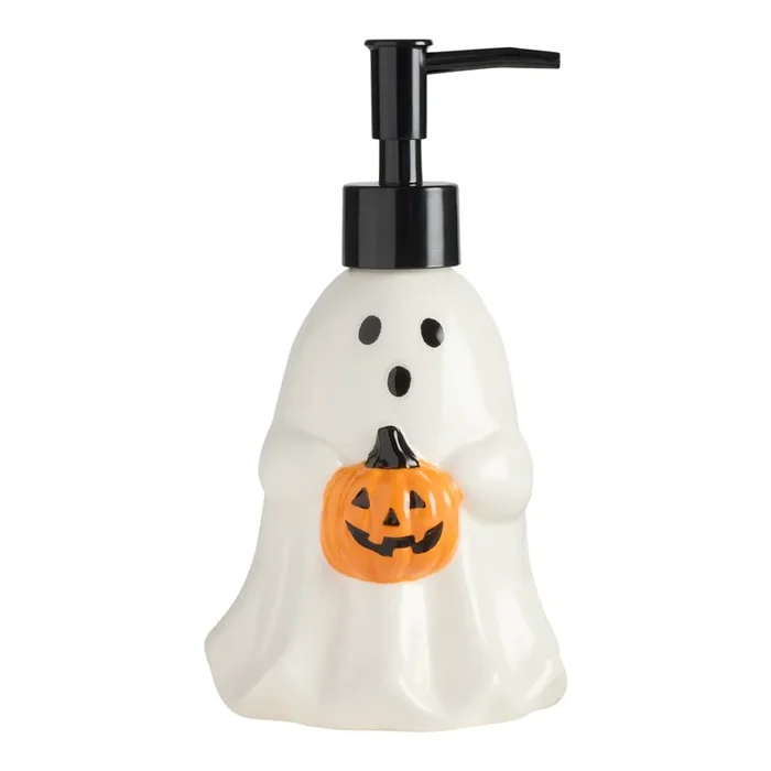 White Ceramic Ghost Soap Dispenser