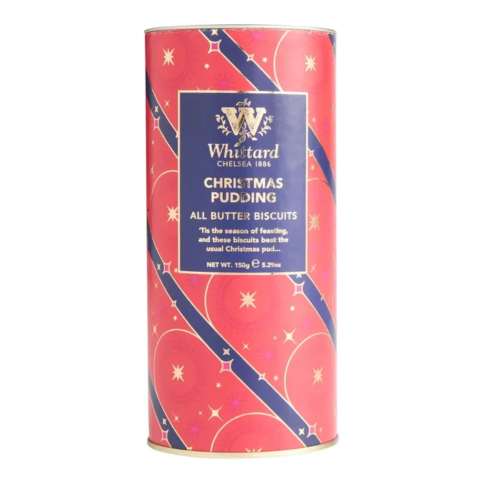 Whittard Christmas Pudding All Butter Cookies Gift Tin