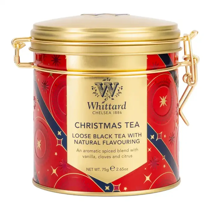 Whittard Christmas Tea Clip Top Tin