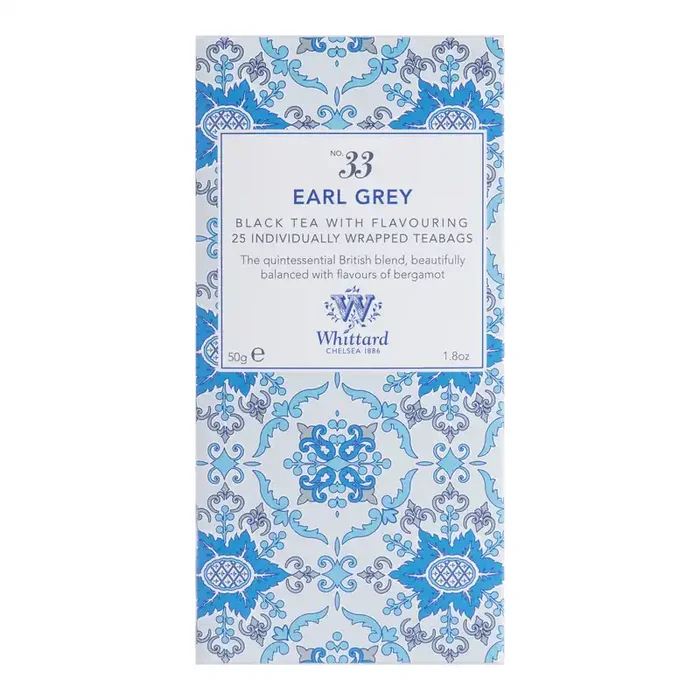Whittard Earl Grey Black Tea 25 Count