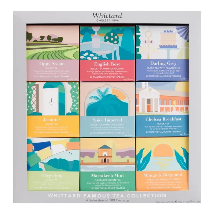 Whittard Famous Tea Collection Gift Set 9 Pack