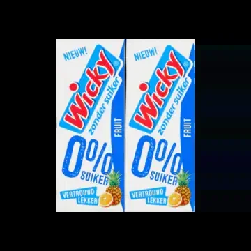 Wicky Sugar free fruit juice 10-pack