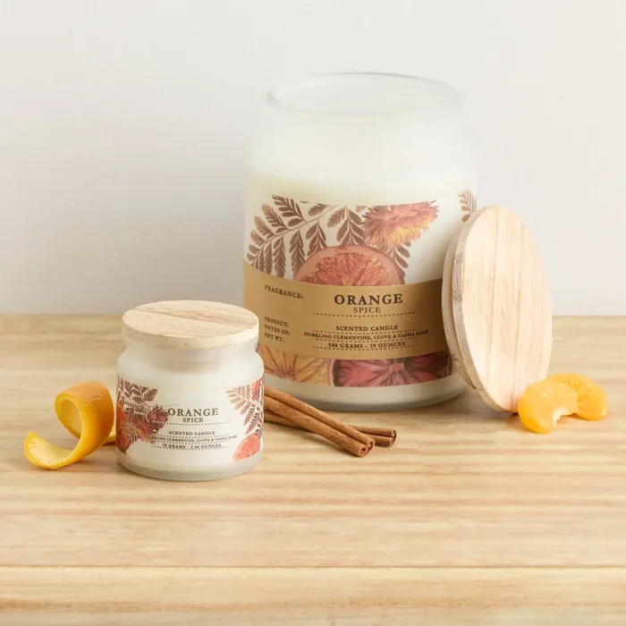 Winter Woodland Orange Spice Scented Candle