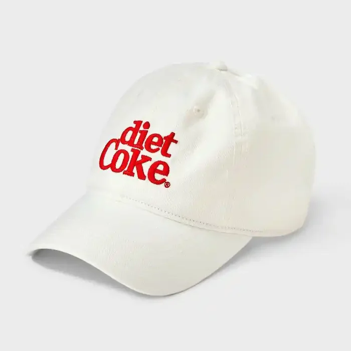 Women‘s Coca-Cola Diet Coke Cotton Baseball Hat – White