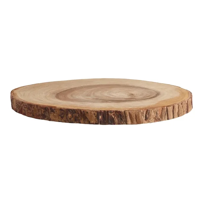 Wood Bark Charger Plate