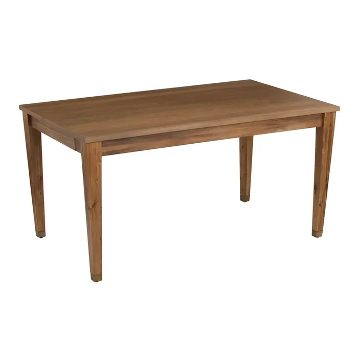 Wood Tapered Leg Vance Dining Table with Drawers