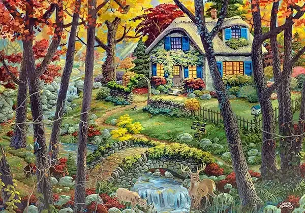 WOODEN CITY PUZZLE A COTTAGE IN THE WOODS XL