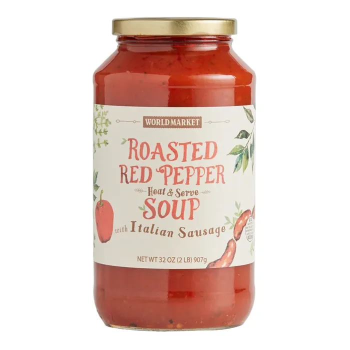 World Market® Roasted Red Pepper with Italian Sausage Soup