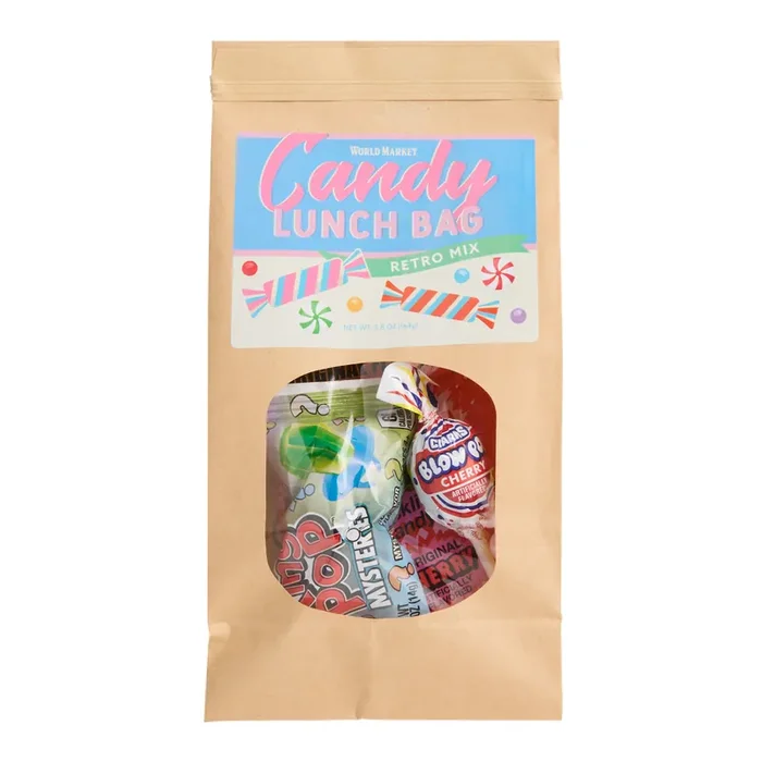 World Market Retro Mix Candy Lunch Bag