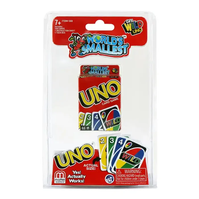 World’s Smallest Uno Game