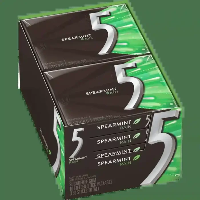 Wrigley 5 Gum Spearmint Rain 15 pc