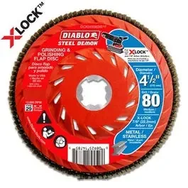 X-Lock Flap Disc, 80-Grit, 4.5-In.