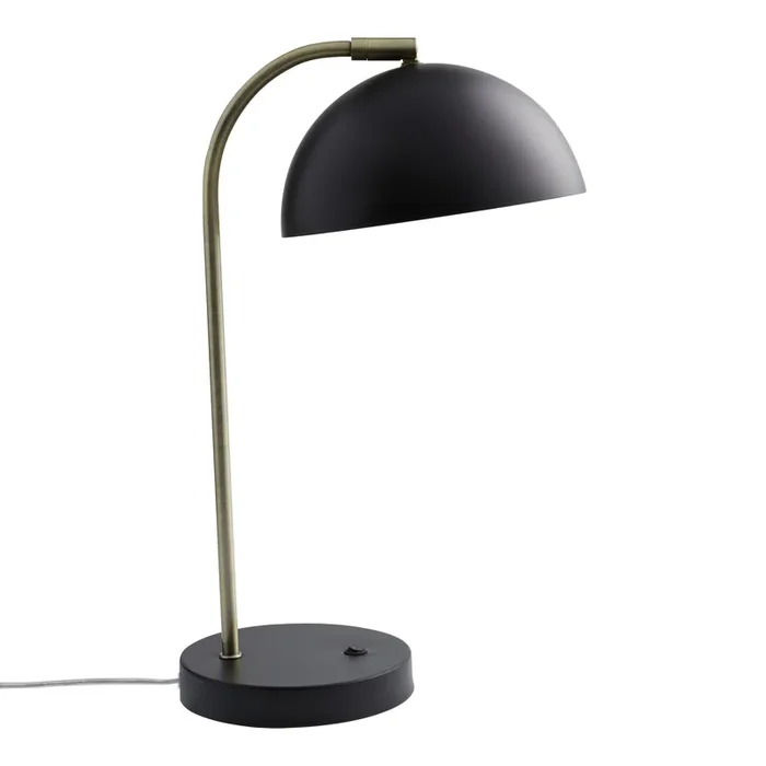 Xena Metal Dome Adjustable Task Lamp with USB Port
