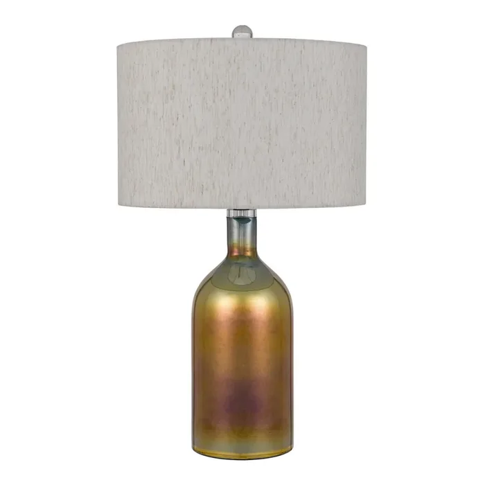 York Patina Glass Table Lamp