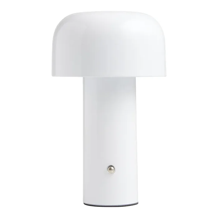 Zev Enameled Metal Dome Rechargeable LED Portable Touch Lamp