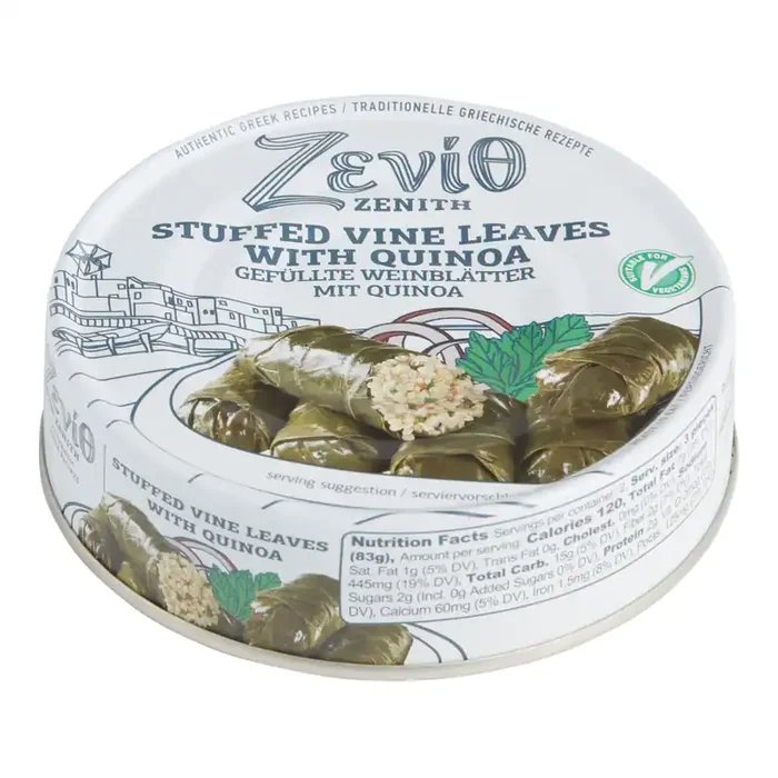 Zevio Stuffed Vine Leaves With Quinoa