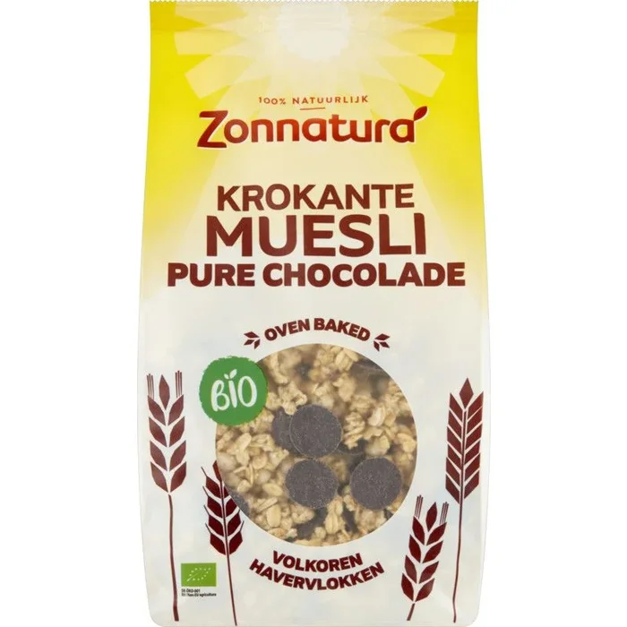 Zonnatura Crispy cereals with dark chocolate